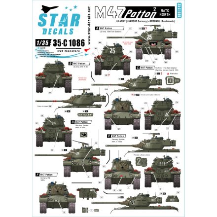 Star Decals M47 Patton #2. NATO North