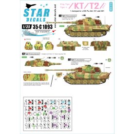 Star Decals Pz.Kpfw.VI King Tiger / Tiger II # 1 matrica