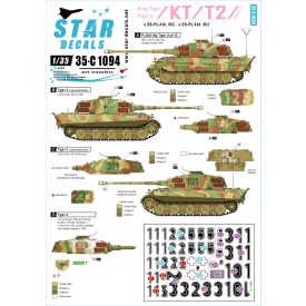   Star Decals King Tiger / Tiger II # 2. s.SS.Pz-Abt 502 (Ost Front) and s.SS.Pz-Abt 503 (Ost Front / Berlin).