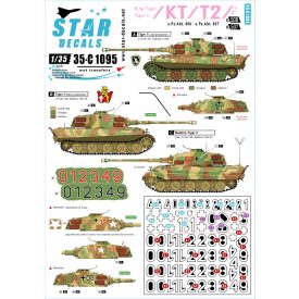   Star Decals King Tiger / Tiger II # 3. s.Pz-Abt 506 (Western Front) and s.Pz-Abt 507 (Ost Front)