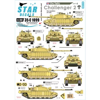   Star Decals Operation Telic # 4. Challenger 2. Occupation of Iraq.