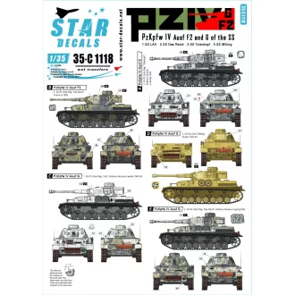   Star Decals Pz.Kpfw.IV Ausf.F2/Ausf.G. Pz.Kpfw.IV of the Waffen-SS matrica