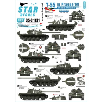 Star Decals T-55 in Prague '68 matrica