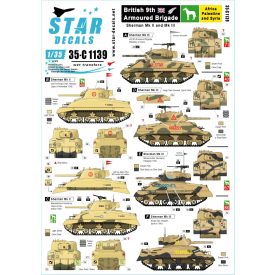 Star Decals British 9th Armoured Brigade matrica