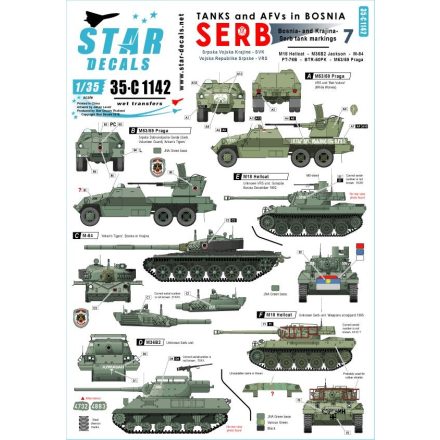 Star Decals Tanks & AFVs in Bosnia # 7 matrica