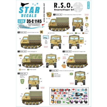 Star Decals R.S.O. Raupenschlepper Ost R.S.O. / 01 matrica