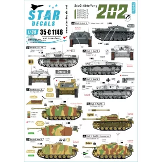   Star Decals StuG-Abt. 202. StuG III Ausf B/E/F8/G and StuH 42 matrica