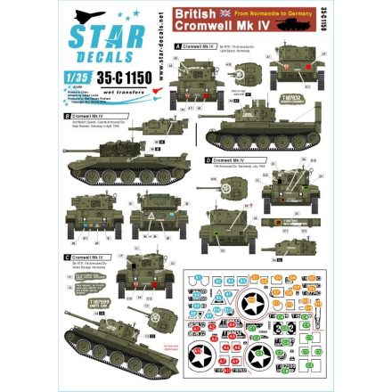Star Decals British Cromwell Mk IV. From Normandie to Germany matrica