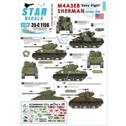 Star Decals M4A3E8 Easy Eight Sherman matrica