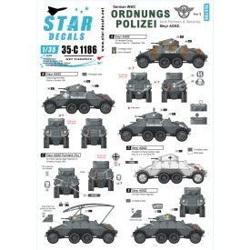   Star Decals Ordnungs Polizei # 1. Ordnungs Polizei # 1. Anti Partisan and Security service matrica