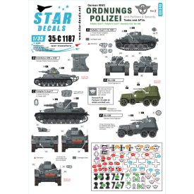   Star Decals Ordnungs Polizei # 2. Ordnungs Polizei # 2. Anti Partisan and Security service matrica
