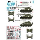 Star Decals Korean War - US Artillery # 2. Arkansas Long Toms matrica