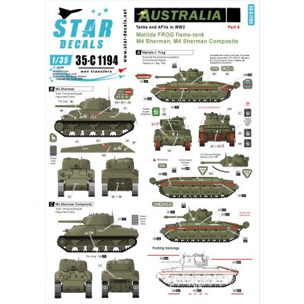 Star Decals Australia Tanks & AFVs # 6 matrica