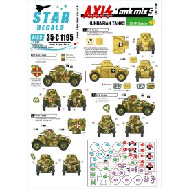   Star Decals Axis & East European Tank mix # 5. 39M Csaba Armoured Car matrica