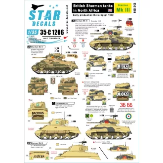 Star Decals Sherman Mk III. matrica