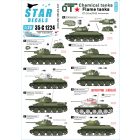 Star Decals Red Army Soviet OT-34 Flame tanks matrica