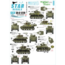 Star Decals US M5A1 Stuart matrica