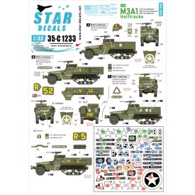Star Decals US M3A1 Halftracks matrica