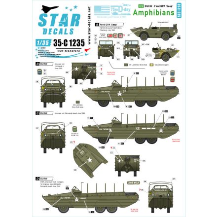 Star Decals US Amphibians matrica