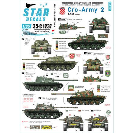 Star Decals CRO-ARMY # 2 matrica