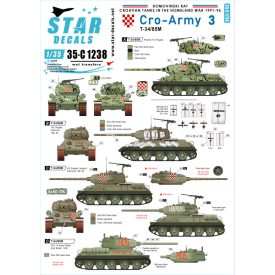 Star Decals CRO-ARMY # 3 matrica