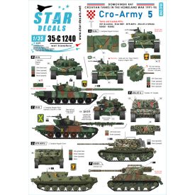 Star Decals CRO-ARMY # 5 matrica