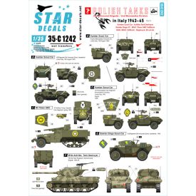 Star Decals Polish Tanks in Italy 1943-45 # 3. matrica