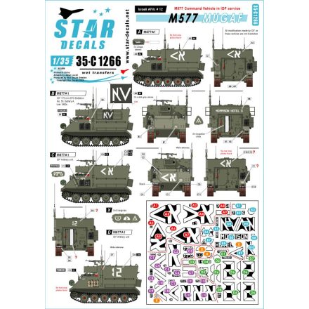 Star Decals Israeli AFVs # 12 matrica