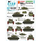 Star Decals USMC M26 and M26A1 Pershing Korean War service matrica