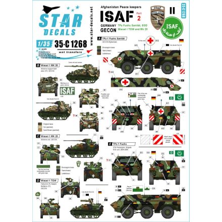 Star Decals Afghani Peace keepers - ISAF # 2 matrica