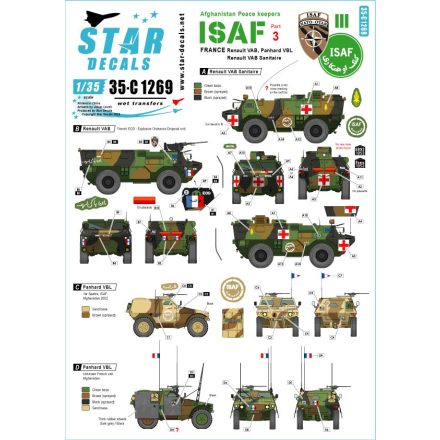 Star Decals Afghani Peace keepers - ISAF # 3 matrica