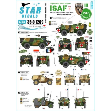 Star Decals Afghani Peace keepers - ISAF # 3 matrica