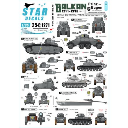 Star Decals Balkan WW2 # 2 matrica