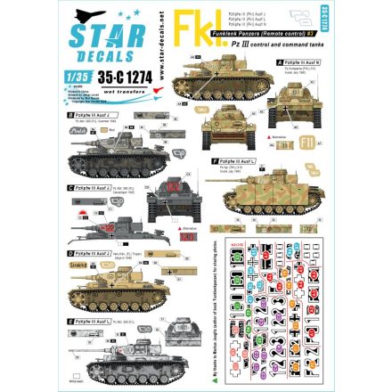 Star Decals German Funklenk tanks # 3 matrica