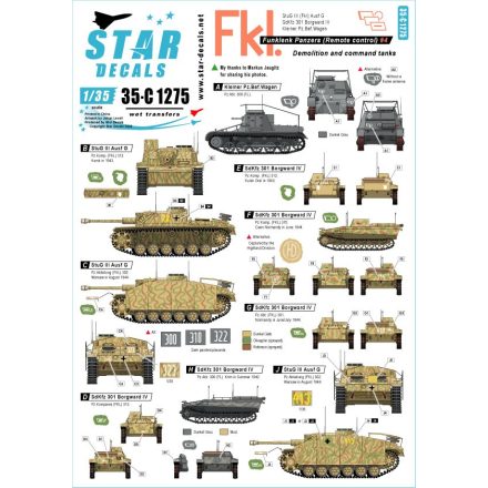 Star Decals German Funklenk tanks # 4 matrica
