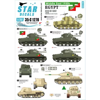 Star Decals Middle East in the 1950s matrica