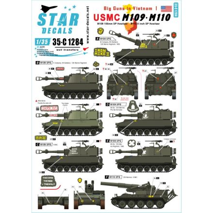 Star Decals Big Guns in Vietnam # 1 matrica