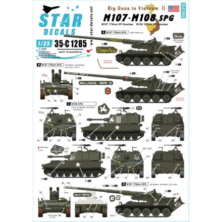 Star Decals Big Guns in Vietnam # 2 matrica
