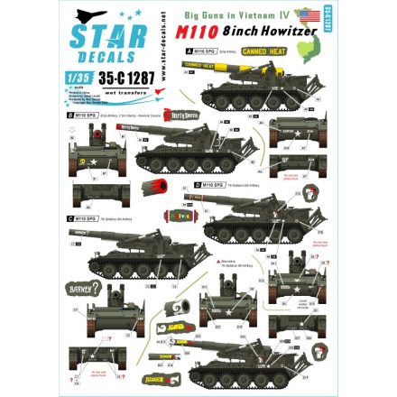 Star Decals Big Guns in Vietnam # 4 matrica