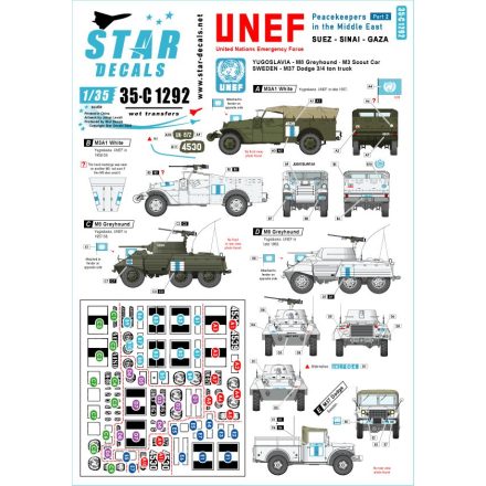 Star Decals Peacekeepers in the Middle East # 2 matrica