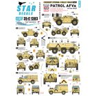 Star Decals Desert Storm 3. British Patrol AFVs in the Gulf 1990-91. Ferret, Fuchs NBC and Land Rover matrica