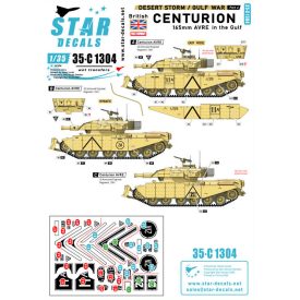   Star Decals Desert Storm 4. British Centurions in the Gulf 1990-91. 165mm AVRE matrica