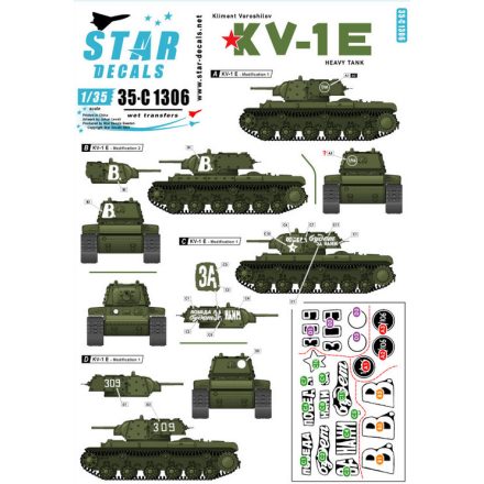 Star Decals KV-1E Heavy Tank matrica