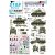 Star Decals US Armored Mix 3. 6th Armored Division in Europe. M4 Sherman, M5A1 Stuart and M3A1 Halftrack matrica