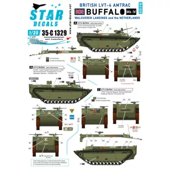   Star Decals British LVT-4 Buffalo Mk IV. Walcheren landings and the Netherlands matrica