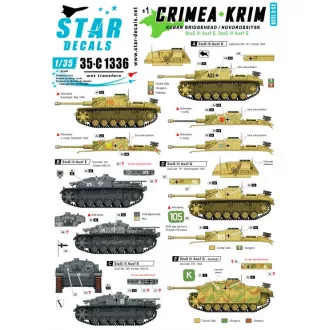   Star Decals Crimea-Krim. Kuban bridgehead and Novorossiysk. StuG III Ausf E and Ausf G matrica