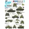 Star Decals Tanks & AFVs in Cuba # 1. M4A3E8 Sherman, Comet, Staghound, Greyhound, M3A1 SC, M3A1 Stuart matrica