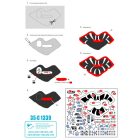 Star Decals Korean War - M4A3E8 Sherman # 5. 89th Tk Bn Easy Eight Shermans in Korea. Tiger face matrica