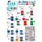 Star Decals Oil Drum markings # 2. Wolf's Head, Valvoline,Castrol, Total, Q8 Oils, BP, Gulf, Elf matrica