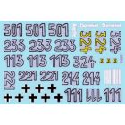 Star Decals s.Pz.Abt. 501 1943-44. East Front Tigers. Tiger I and Befehls-Tiger I Mid production matrica